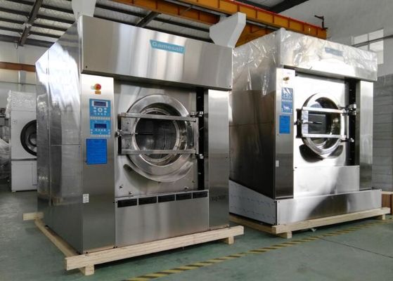 Capacidade resistente da única máquina de lavar do hotel da porta grande para a planta da lavanderia